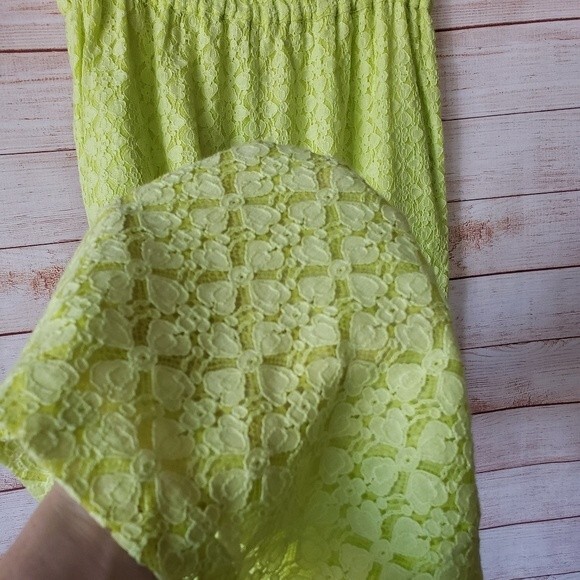 Anthropologie Ollari Lace Wide Leg Pants with Pom Pom Tassel Drawstring Waist - Picture 8 of 13